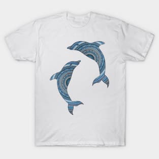 Dolphin Abstract art T-Shirt